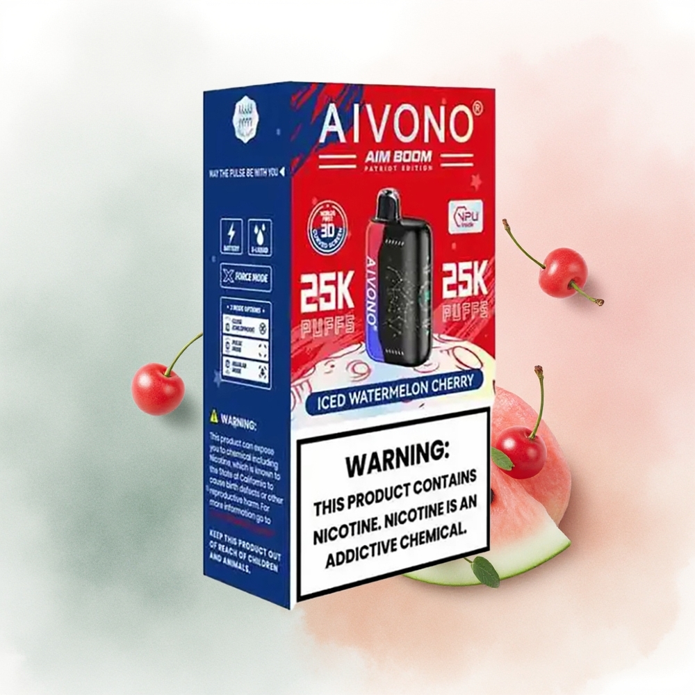 Aivono Aim Boom 25000 Цэнгэлт Улаан лооль Инжир 650мAh 1.2 ohm