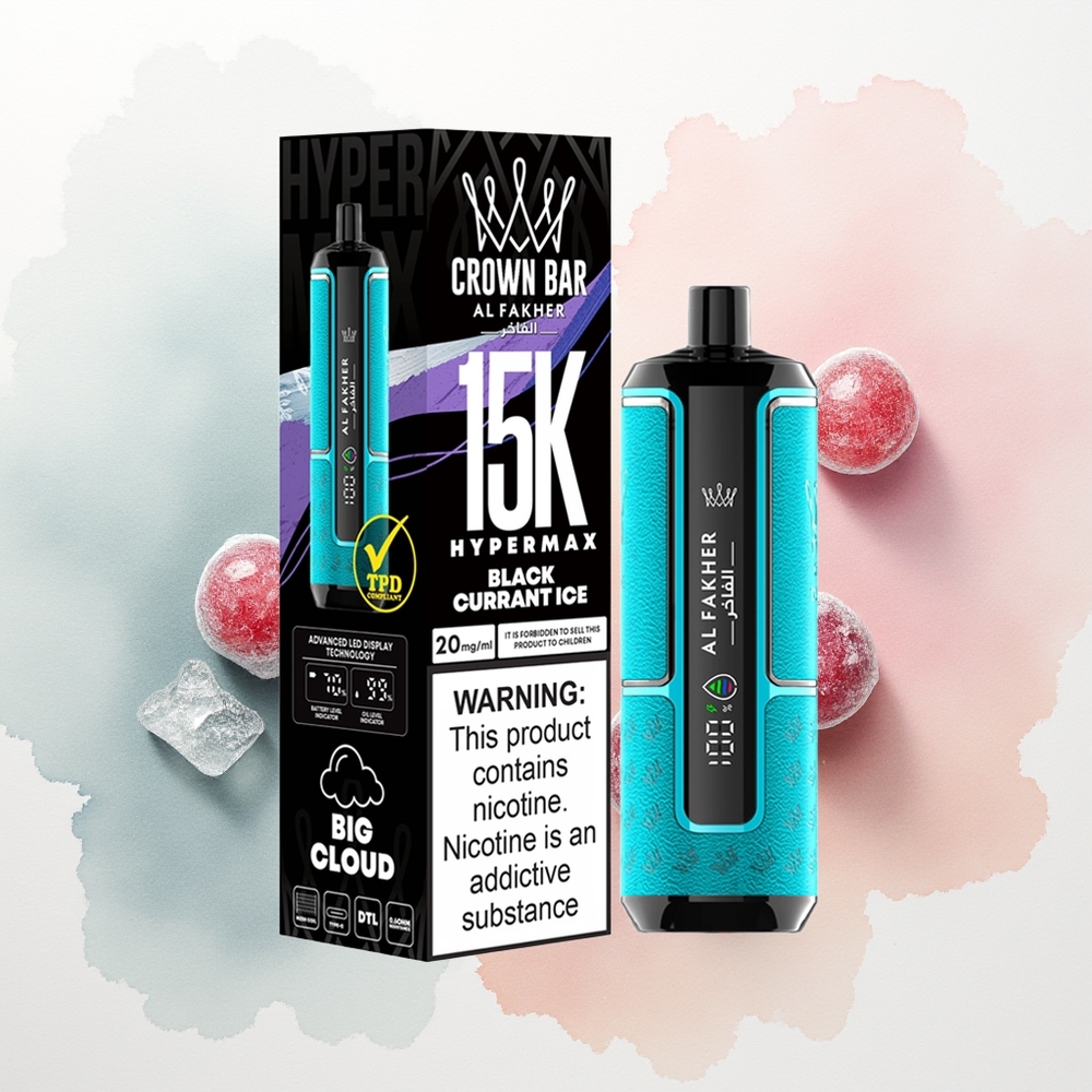 Al Fakher Crown Bar 15K Hypermax Хар жимсний мөс 22мл 600мAh