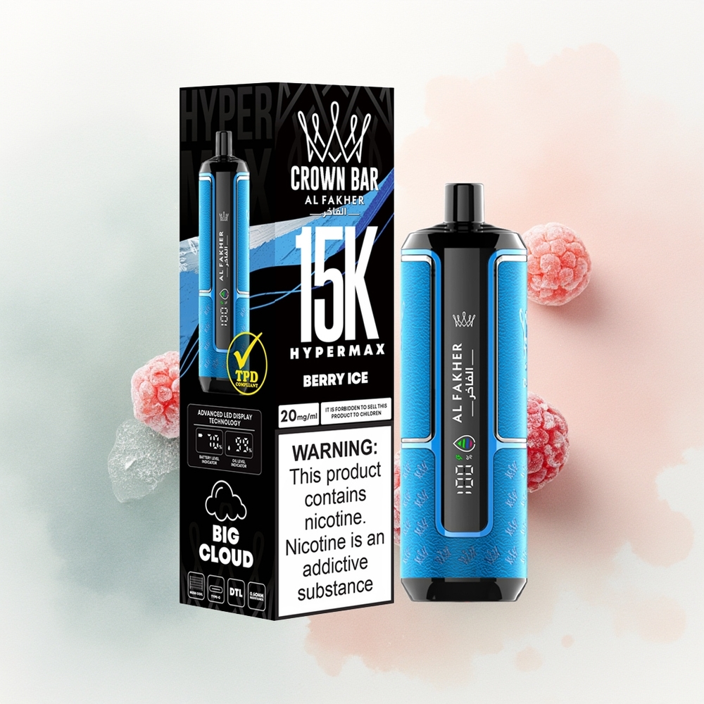 Al Fakher Crown Bar 15K Hypermax Жимсний Мөс 22мл 600мAh