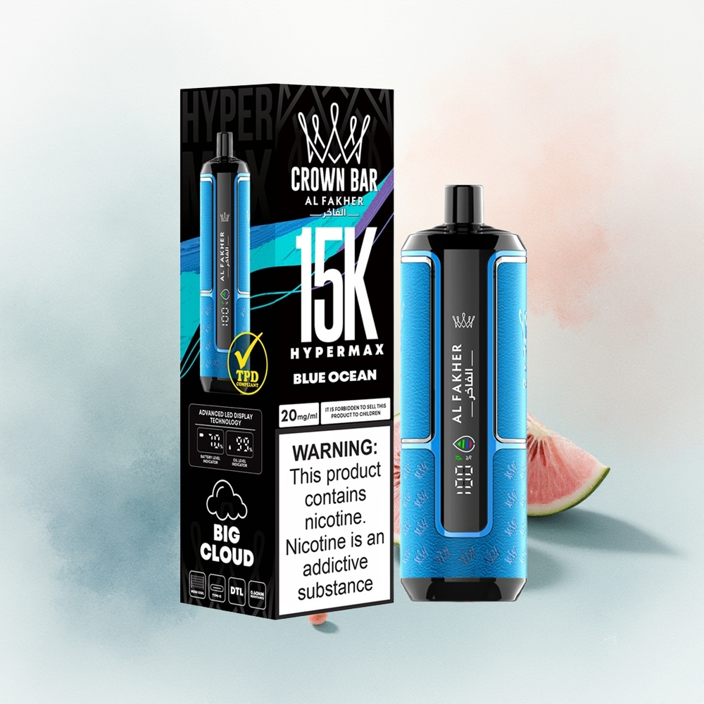 Al Fakher Crown Bar 15K Hypermax Цэнхэр Далай 22мл 600мAh