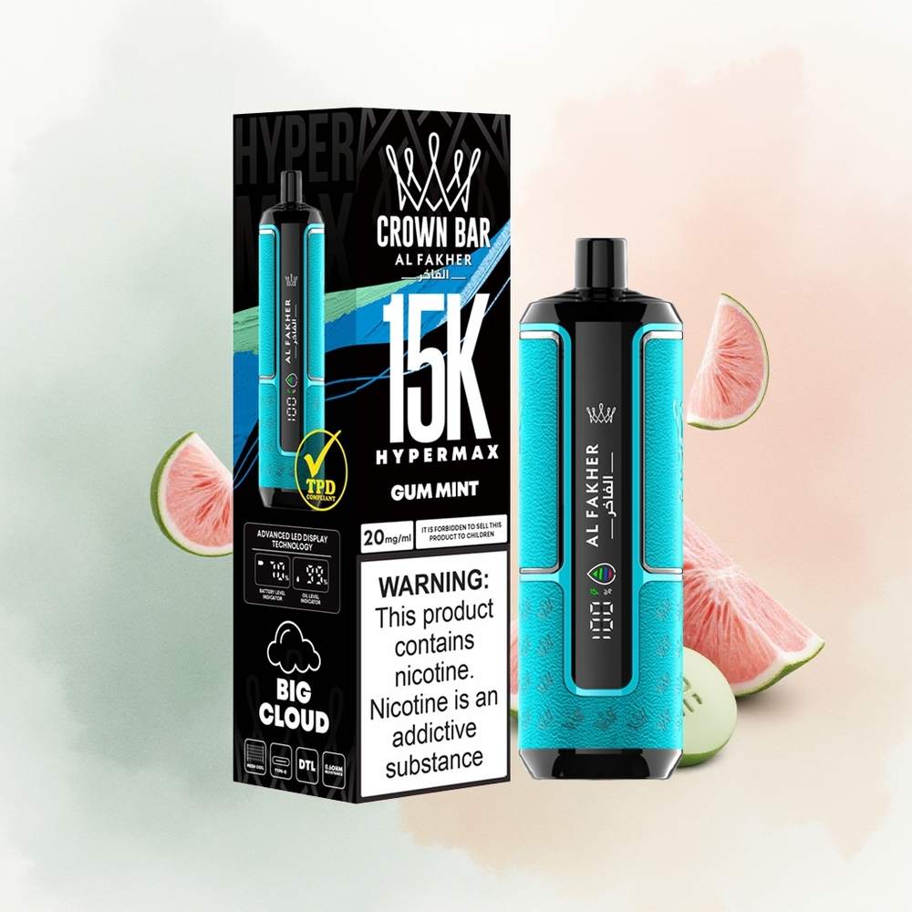 Al Fakher Crown Bar 15K Hypermax Хум Минт 22мл 600мAh