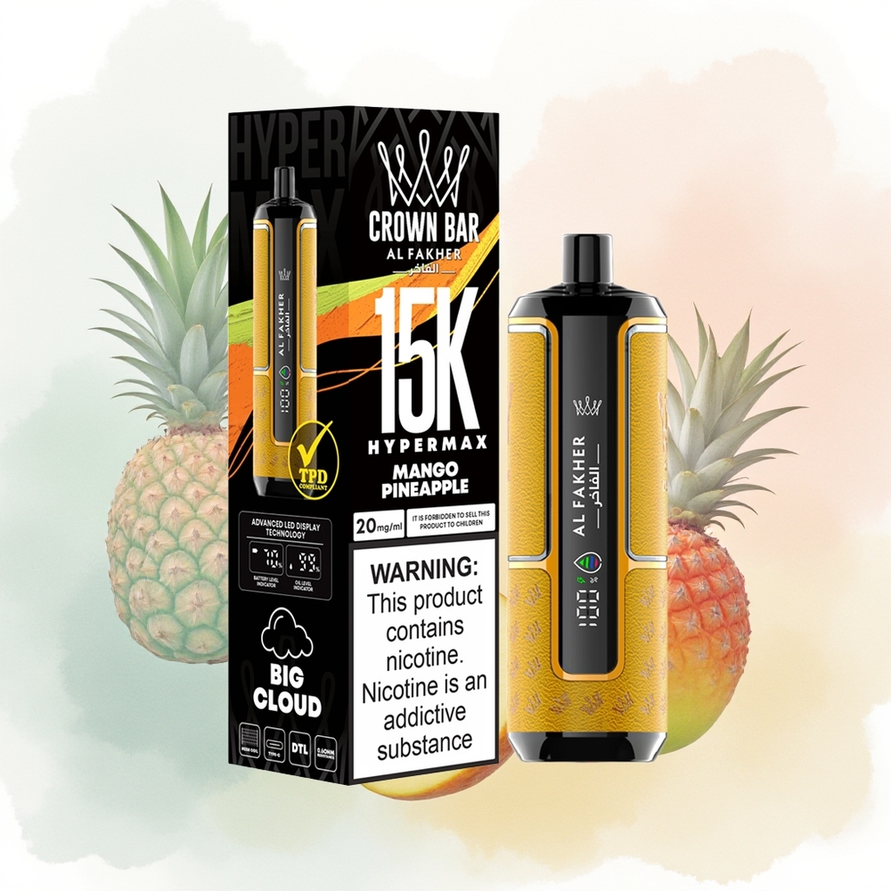 Al Fakher Crown Bar 15K Hypermax Ананасын Манго 600мAh 22мл