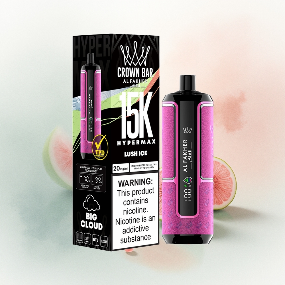 Al Fakher Crown Bar 15K Hypermax Цагаан мөсний Hypermax 22ml DTL