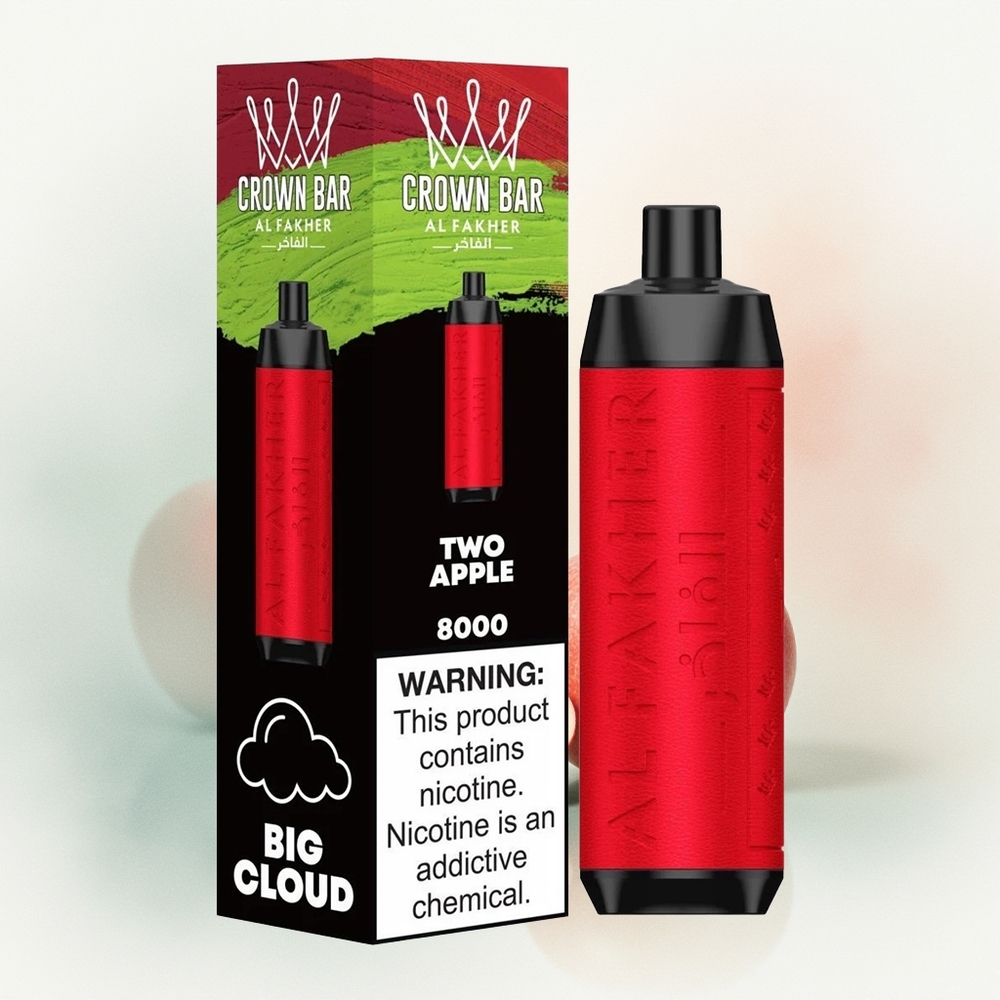 Al Fakher Crown Bar 8000 Crystal Хоёр Алим 600mah 0.6 ohm