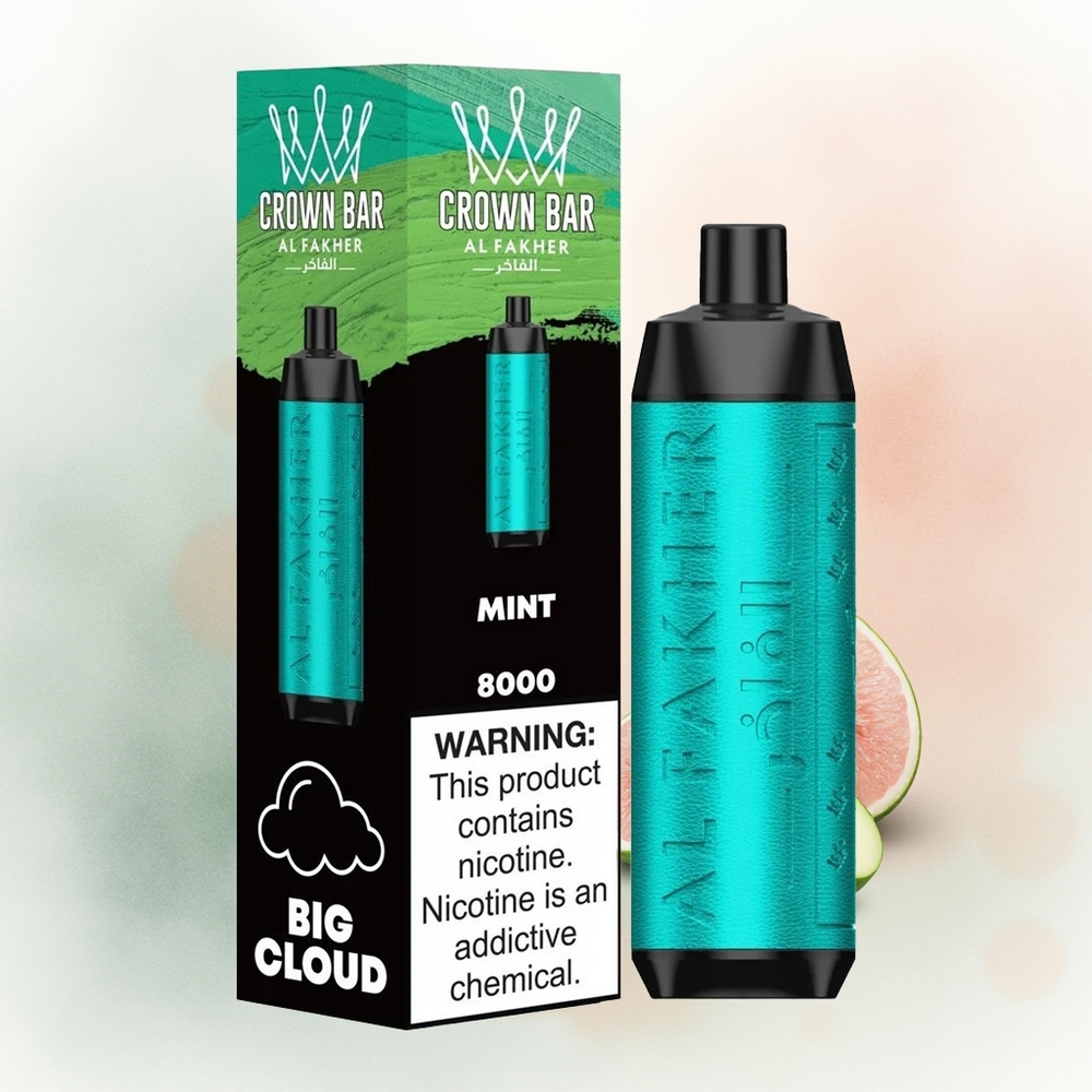 Al Fakher Crown Bar 8000 Crystal Монгол Цэвэр Утаа 600mah 0.6ohm