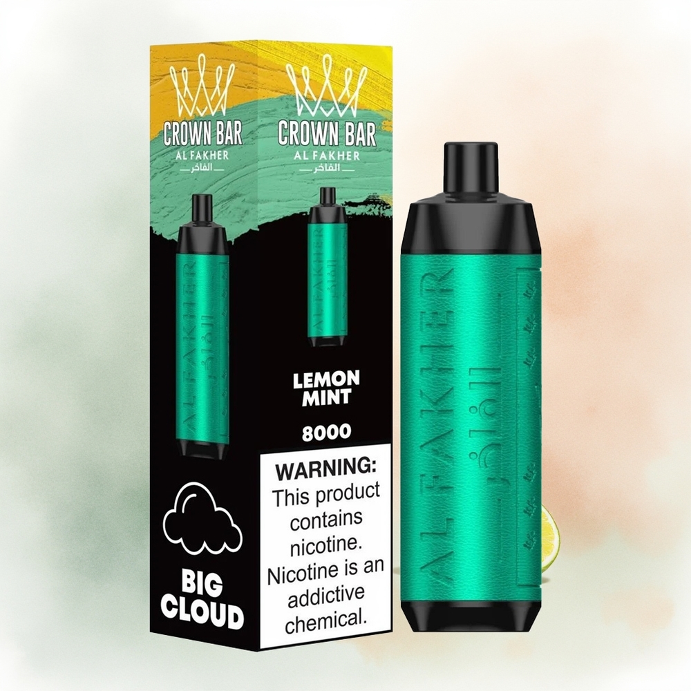 Al Fakher Crown Bar 8000 Crystal Цайвар Бөөрөлзгөнө 600mah 0.6ohm