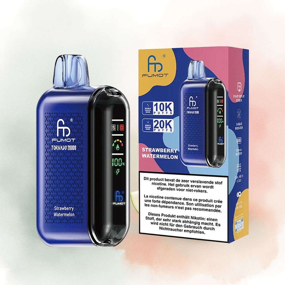 Fumot Tornado 20000 Гүзээлзгэнэ Тарвас Dual Mesh Coil Smart Display