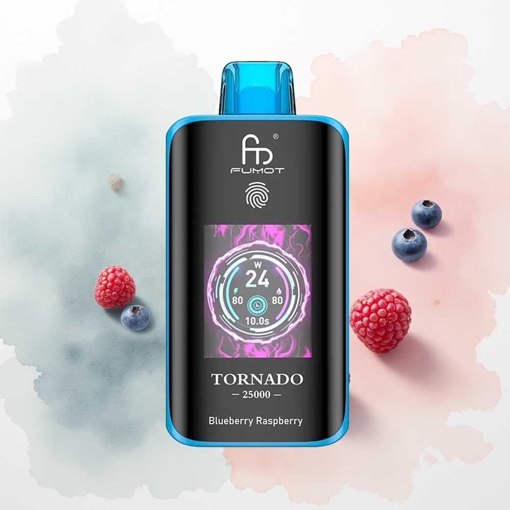 Fumot Tornado 25000 Хөх цэцэг Бөөрөлзгөнө 700mAh 20ml