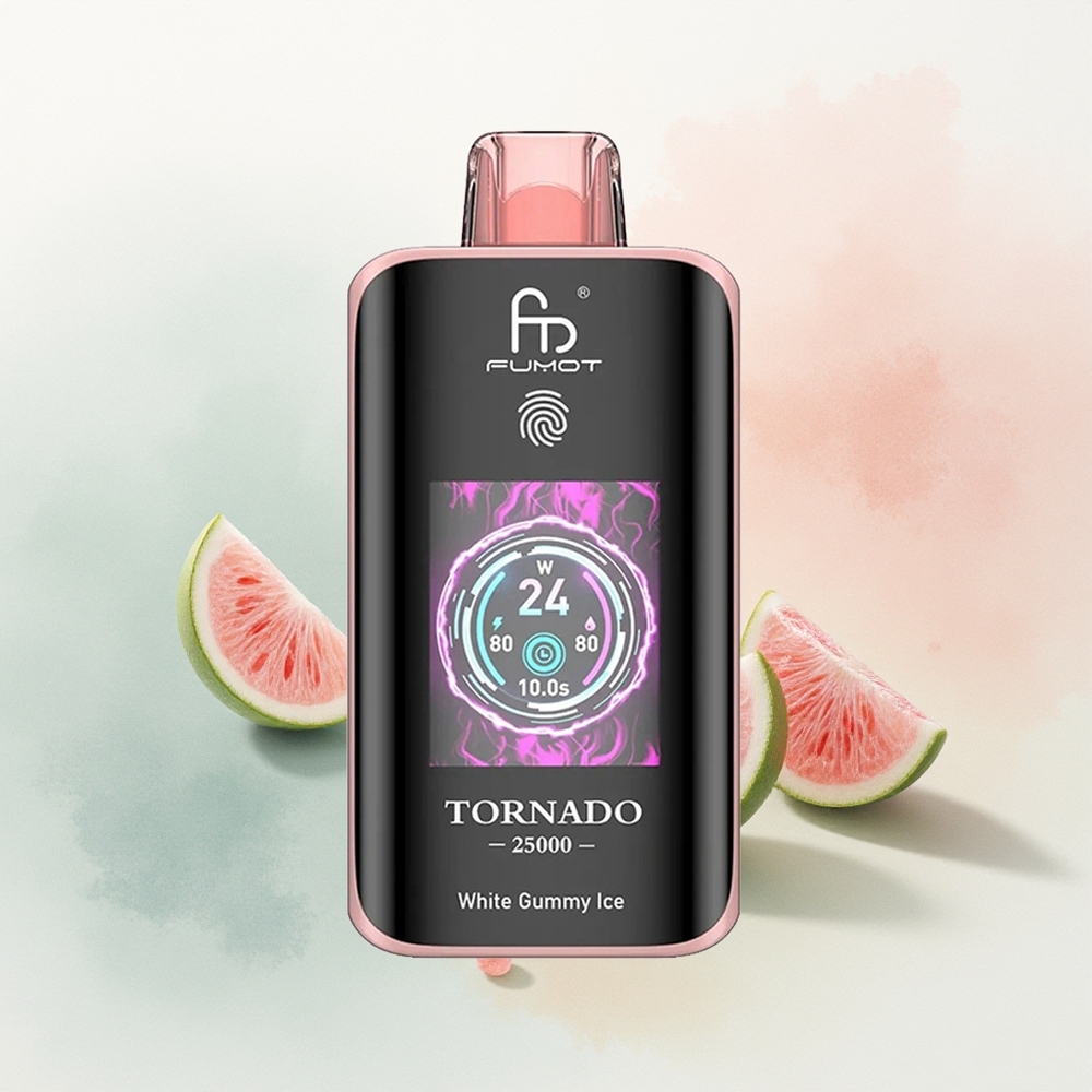 Fumot Tornado 25000 Цагаан Зуслангийн Мөс HD Дэлгэц 700mAh Цэнэглэгч