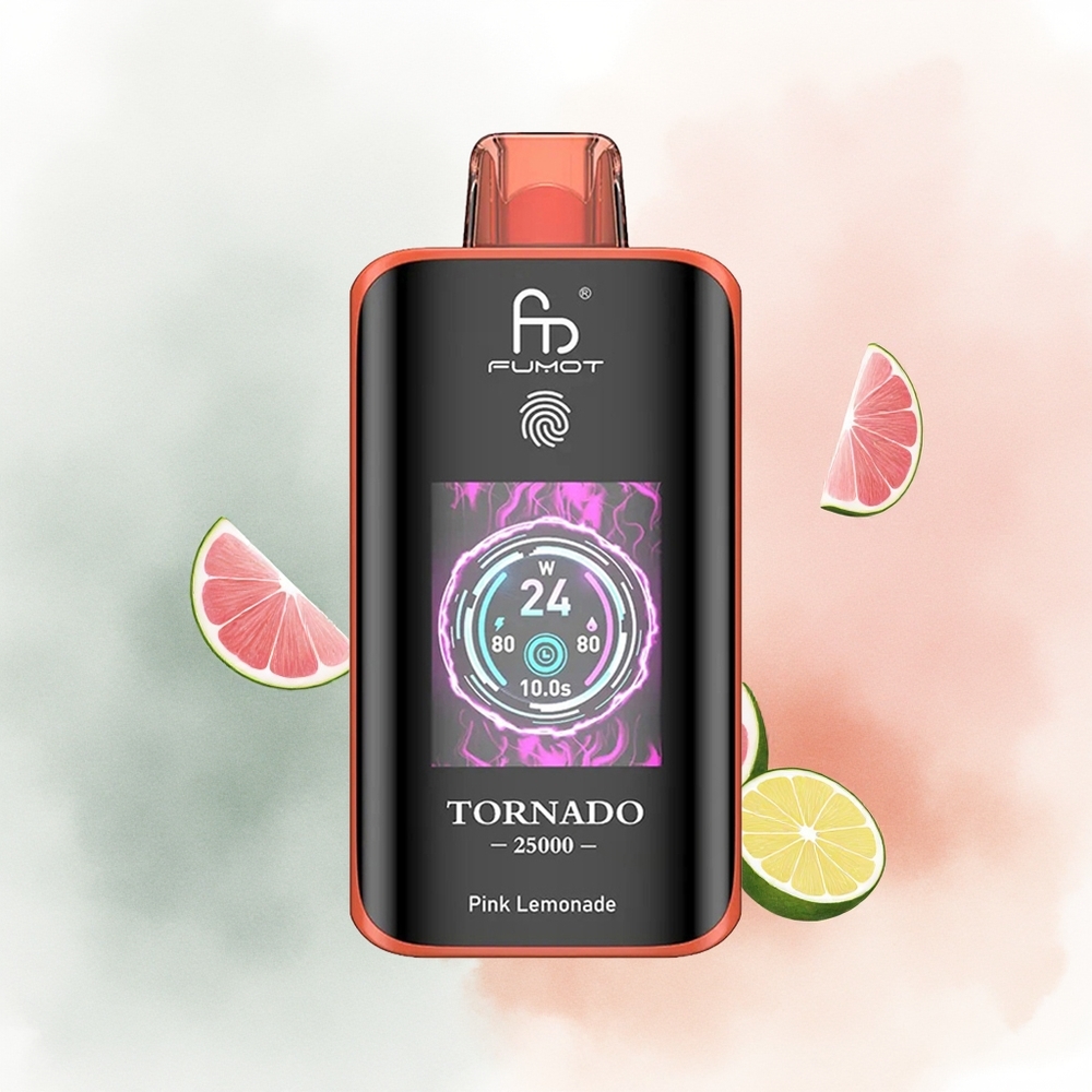 Fumot Tornado 25000 Ягаан лимонад HD Дэлгэц 700mAh Цэнэглэгч