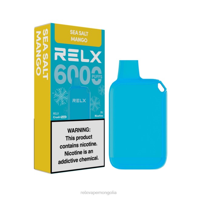 RELX Online Shop - RELX Crush Pocket 6000 мөс далайн давс манго B2B413